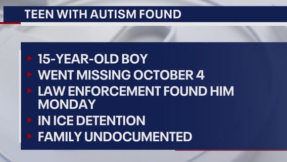 Missing Houston teen found in ICE custody, family says