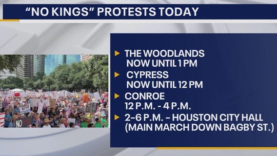 'No Kings' protests scheduled in Houston area