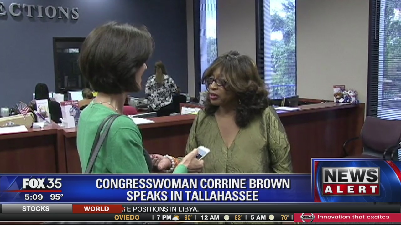 Corrine Brown speaks in Tallahassee