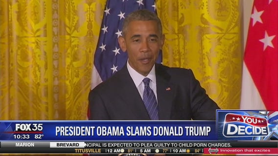 Obama says Trump unfit to be president