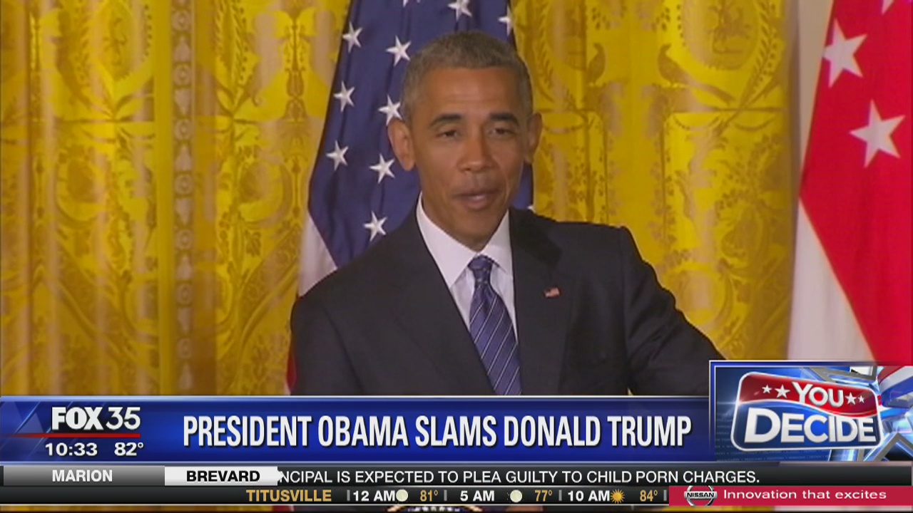 Obama says Trump unfit to be president