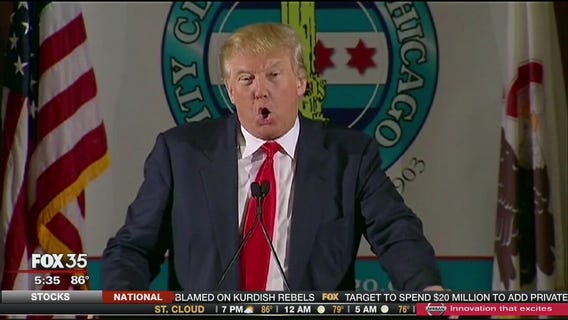 Trump reserves TV time