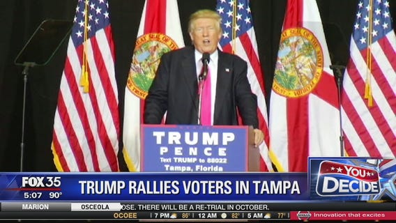 Trump rallies supporters in Tampa