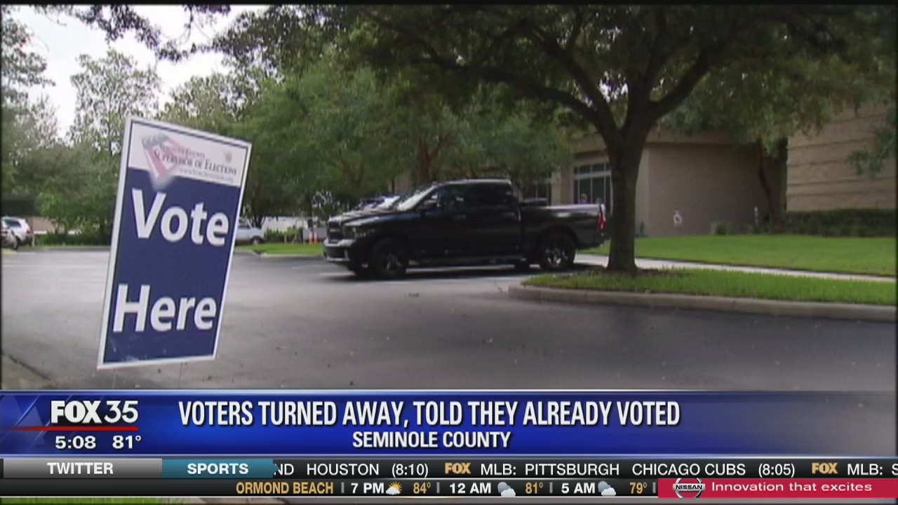 Some voters told that had already voted