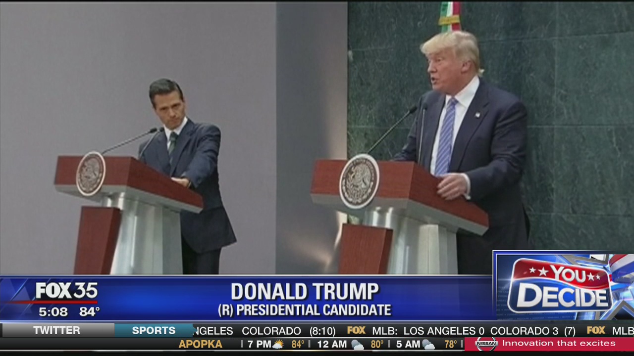 Trump visits Mexico ahead of immigration speech