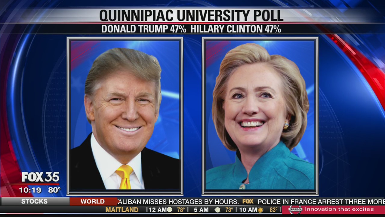 New poll show Clinton and Trump in tight Florida race