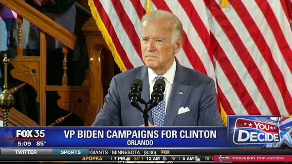 Biden campaigns for Clinton in Orlando