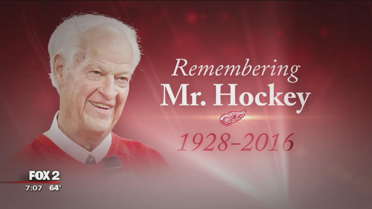 Gordie Howe's funeral this morning in Detroit