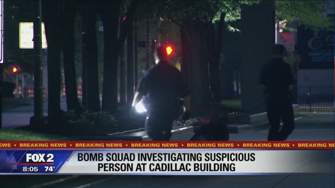 Suspicious person prompts shutdown of Cadillac Place