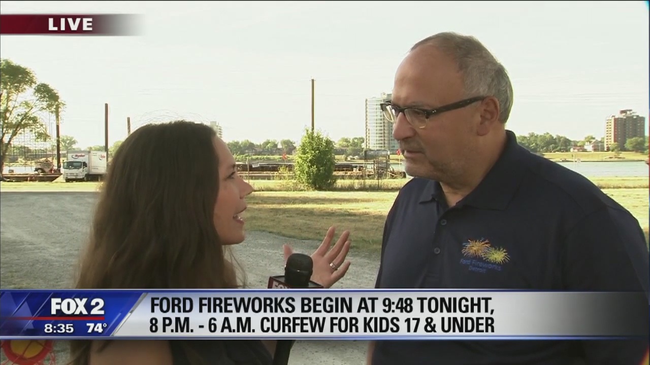 Annual Ford Fireworks show tonight in Detroit
