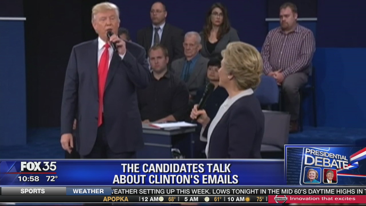 Trump and Clinton spar in second debate