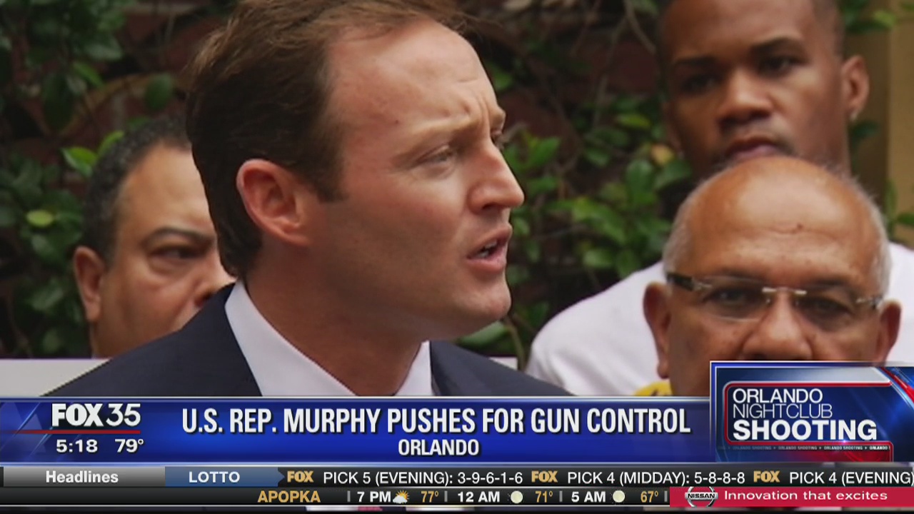 Patrick Murphy pushing for gun control measures