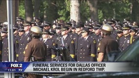 Dallas officer Michael Krol to be laid to rest in Michigan