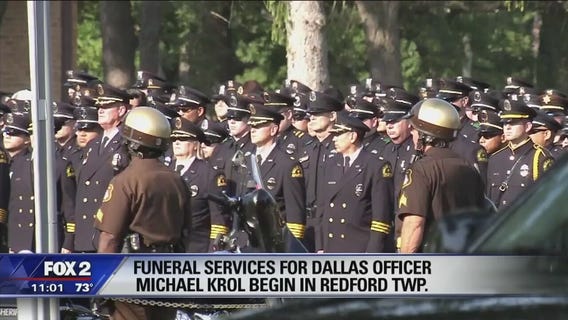 Dallas officer Michael Krol to be laid to rest in Michigan