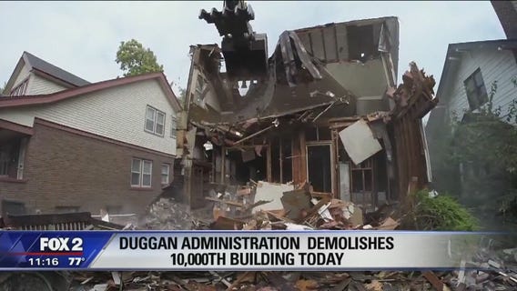 10,000th house knocked down in Detroit