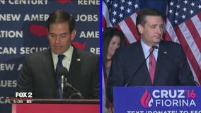 Former rivals Carson, Cruz & Rubio support Trump in Cleveland