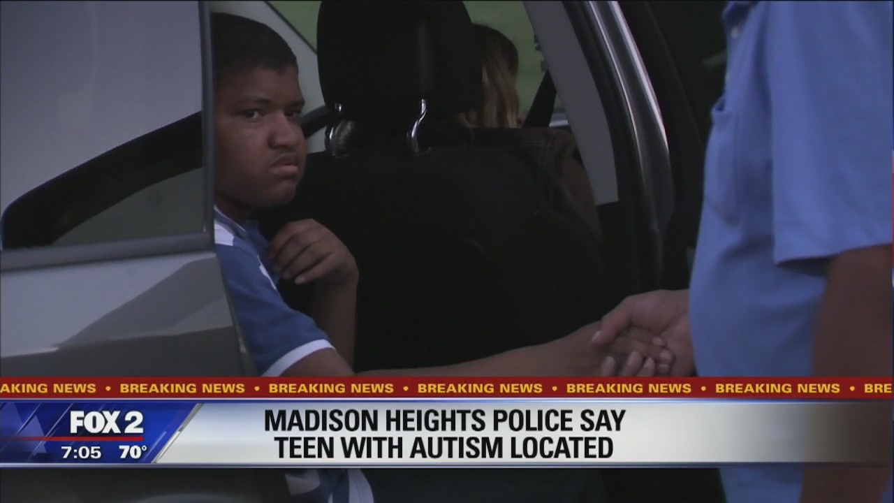 Amber Alert called off, teen with autism found safe in Madison Heights