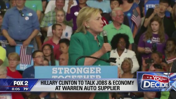 Hillary Clinton to tout jobs plan in Warren