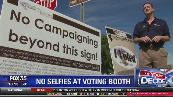 No selfies at voting booth