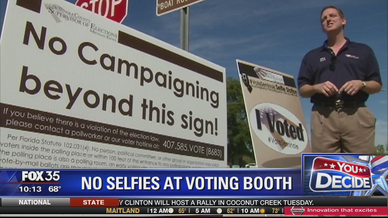 No selfies at voting booth
