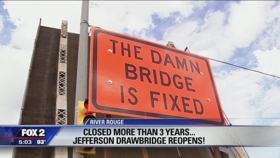 River Rouge rejoices: The Damn bridge is fixed!