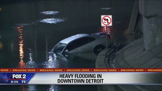 Freeway closures around metro Detroit due to flooding