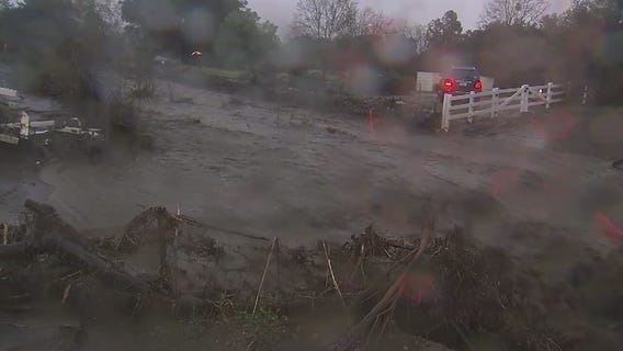 Santa Clarita Burn Areas Hit By Rain, Mud Flows