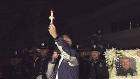 Vigil For Slain Whittier officer Keith Boyer
