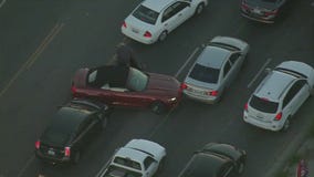 Pursuit of reported stolen vehicle ends in Van Nuys, suspect in custody