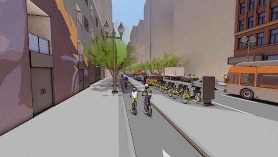 Protected bike lanes planned for Main and Spring streets in DTLA