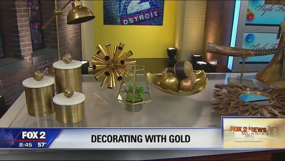 Gold is back! Adding a little gold to your home decor