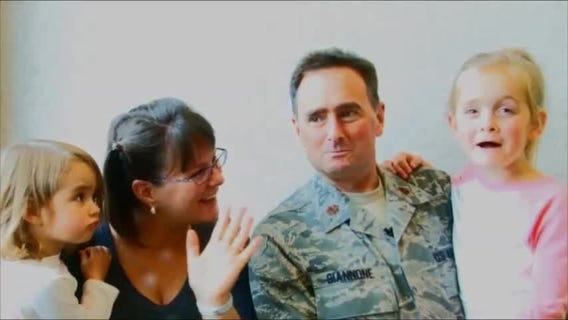 Maj. Lance Giannone and family of Orlando