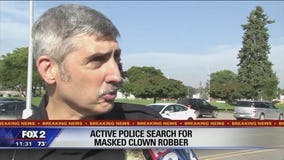 Police: 2 Livonia hotels robbed by man in clown, pumpkin masks