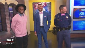 Men can wear pink, too, in October