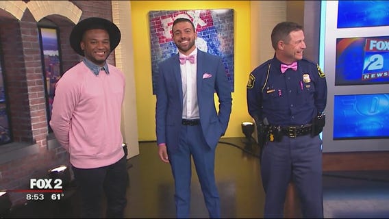 Men can wear pink, too, in October