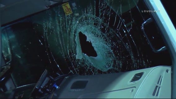 Suspects wanted for tossing rocks off freeway overpass at cars