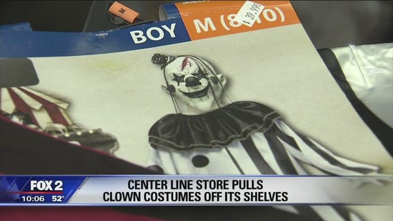 Center Line Halloween store won't sell clown costumes