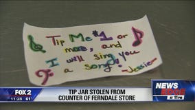 Ferndale officer drops $20 in tip jar drained by thieves