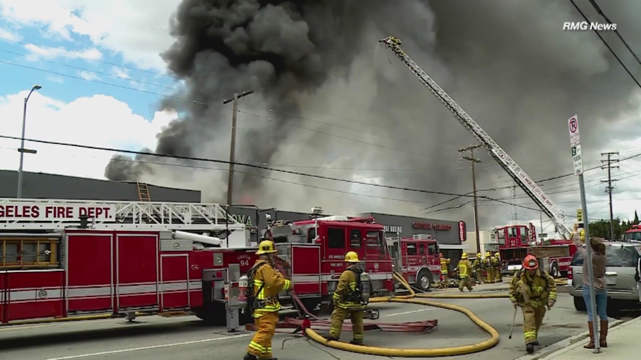 Several Mar Vista businesses go up in flames