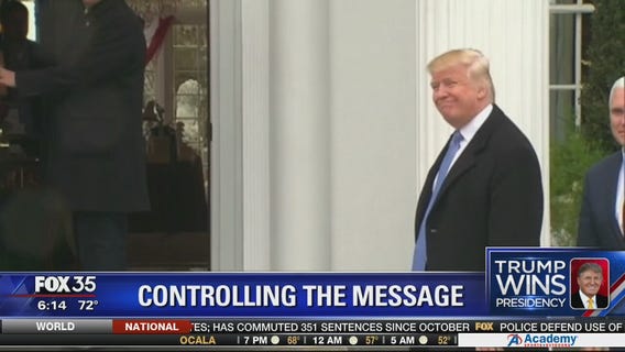 Trump controlling the message