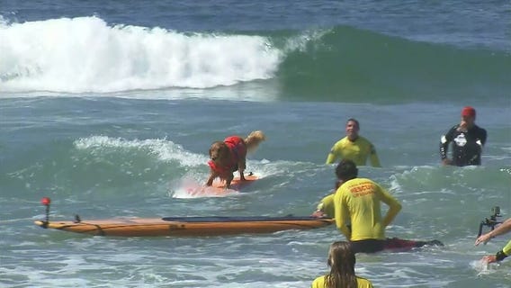 Canine athletes surf Huntington Beach waves for Incredible Dog Challenge