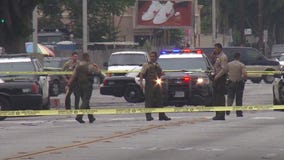 Manhunt underway after 4-year-old hit by stray bullet during Compton gang fight