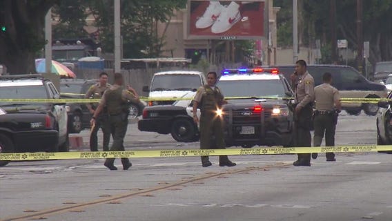 Manhunt underway after 4-year-old hit by stray bullet during Compton gang fight
