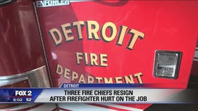 3 Detroit fire chiefs resign after firefighter hurt on job