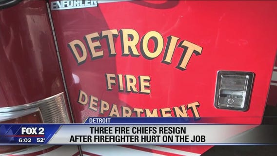 3 Detroit fire chiefs resign after firefighter hurt on job