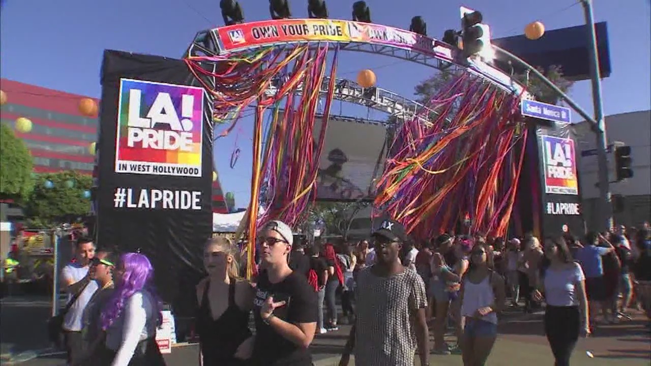 West Hollywood Pride March Protest