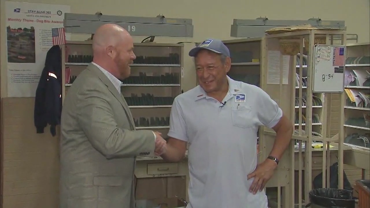 Montebello mail carrier honored for a million accident-free miles