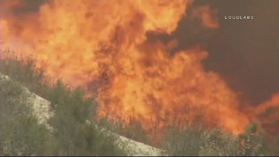 Placerita Cyn Fire in Santa Clarita