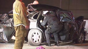 Multi-vehicle crash shuts down portion of 405 Freeway in Van Nuys