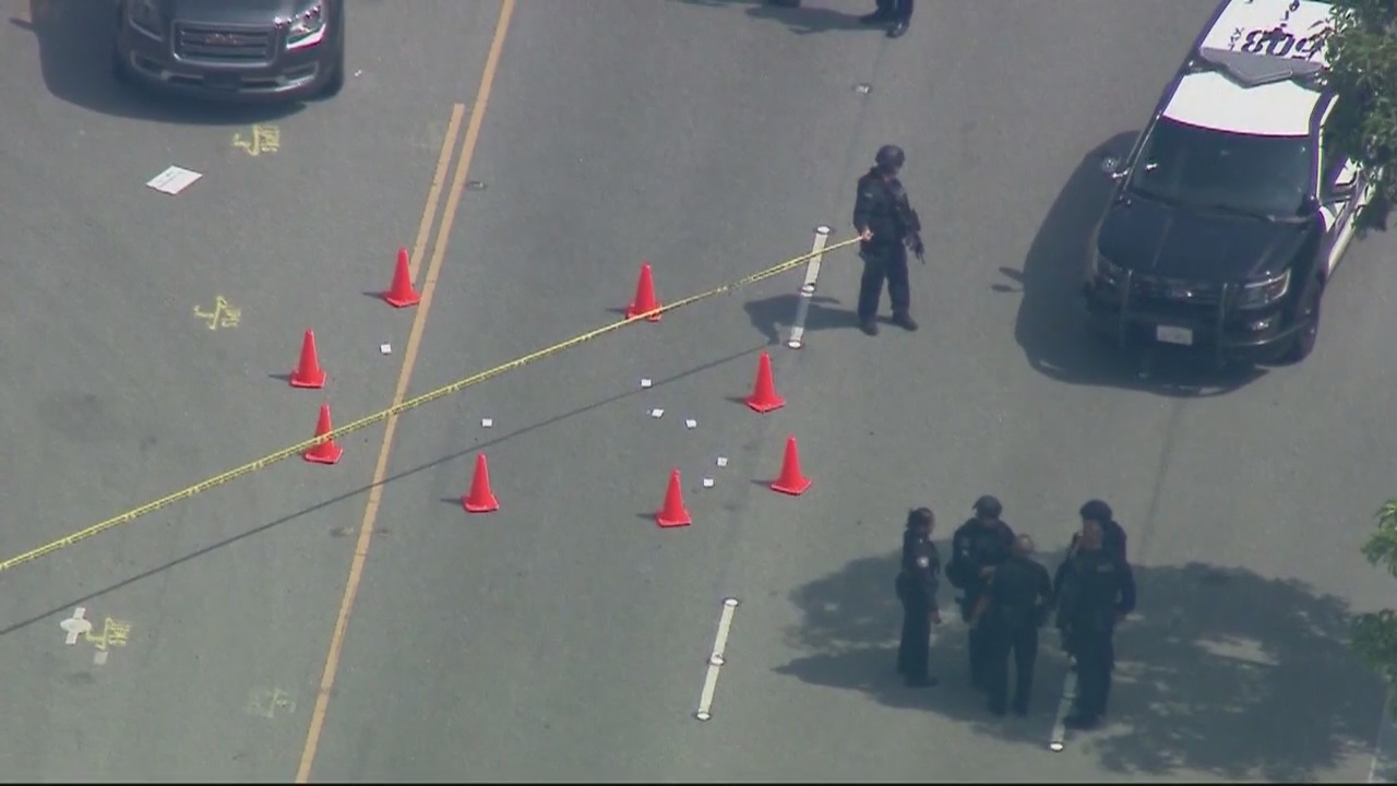 LAPD officer, murder suspect shot at end of pursuit in El Segundo